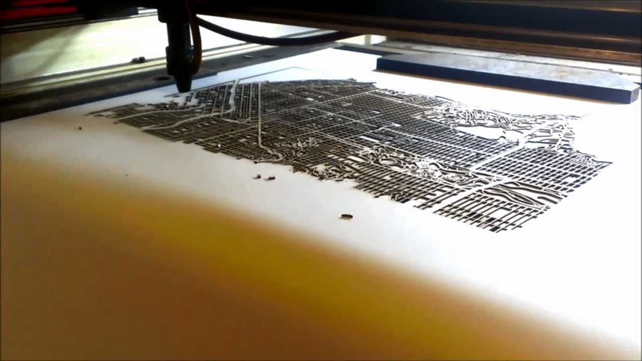 Laser Cutting San Francisco by Cut Maps