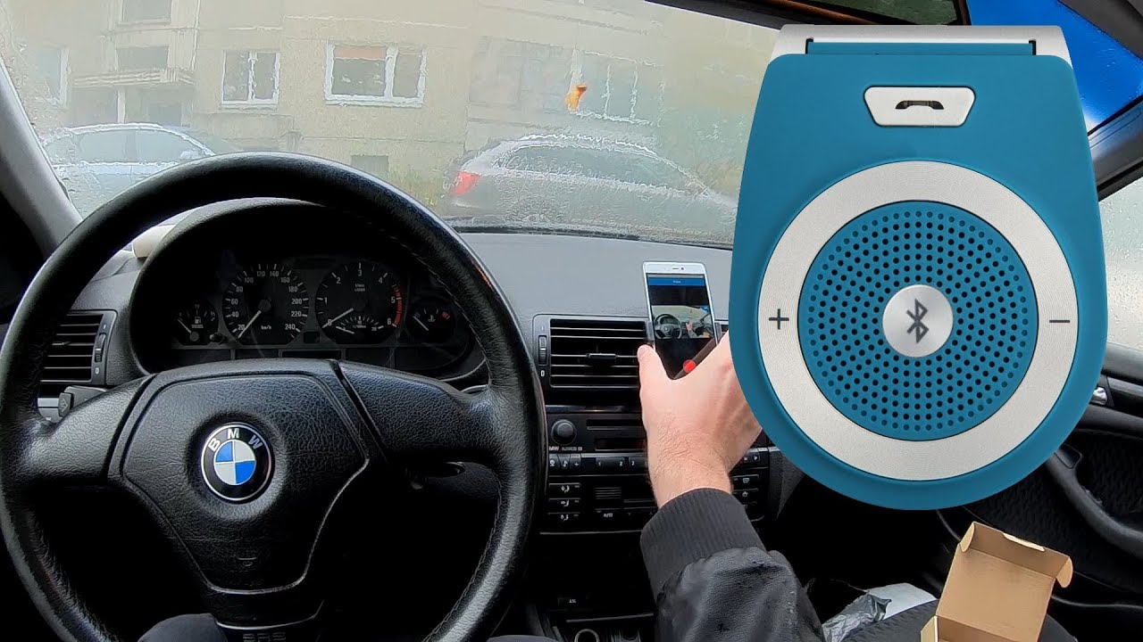 T821 Bluetooth Hands Free Car Speaker kit / BMW E46 retrofit Sun Visor