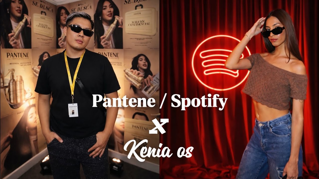 No sabíamos que esto iba a pasar en Pantene / spotify x Kenia Os… 😳 
