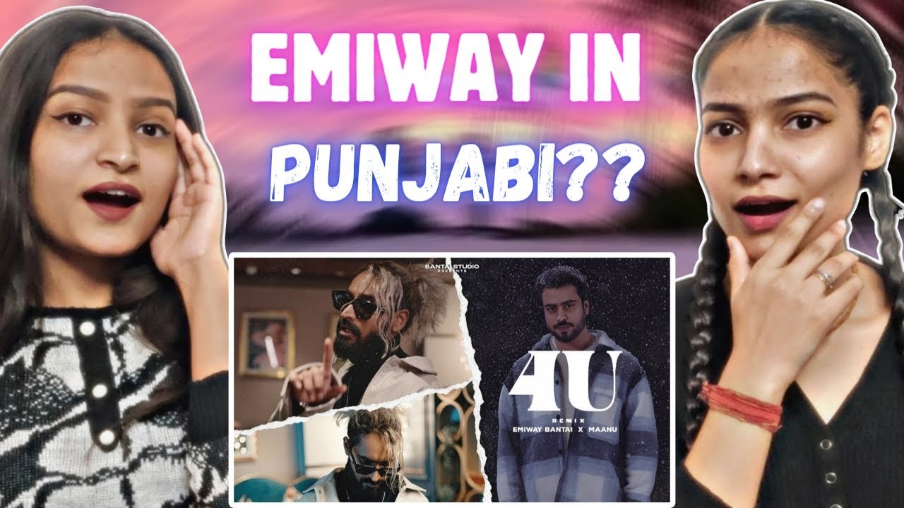 EMIWAY BANTAI X MAANU - 4U REMIX | OFFICIAL MUSIC VIDEO | WHOLE HEARTEDLY (Album) | Reactions Hut |