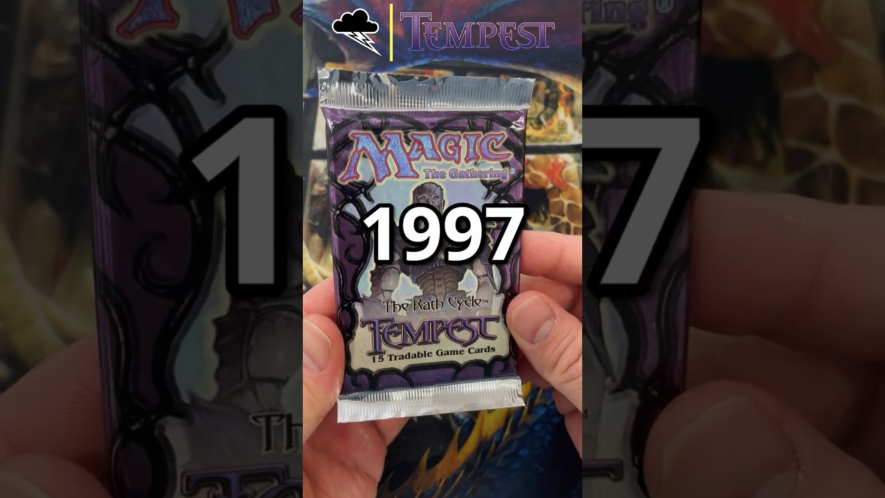 Opening a $100 Temptest Booster from 1997 #mtg #magicthegathering #mtgcommunity #mtgcommander