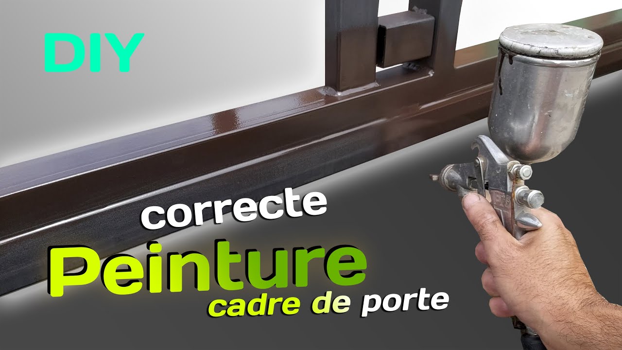 PEINTURE correcte du cadre du portail. De mes propres mains.