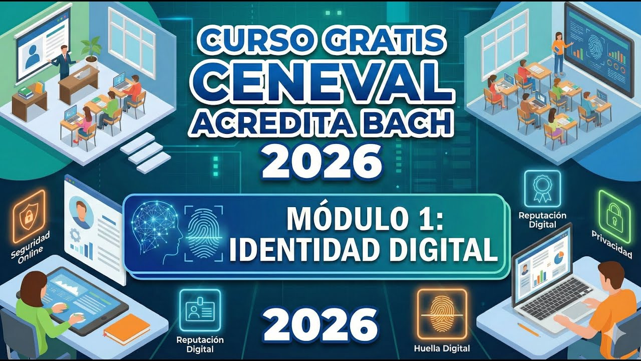GUIA CENEVAL 2026 :MODULO CULTURA DIGITAL (CURSO COMPLETO) TEMA 1 IDENTIDAD DIGITAL
