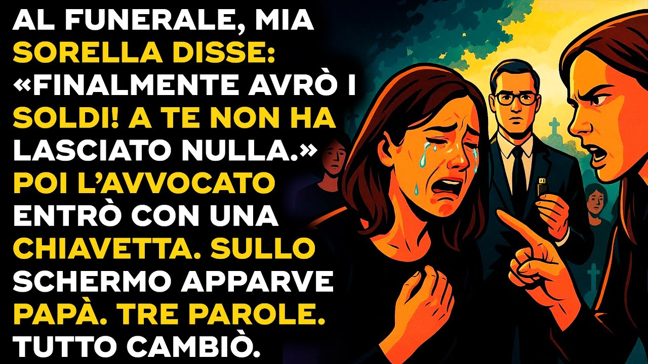 «Non hai nulla!» disse mia sorella… poi apparve il volto di papà e disse tre parole