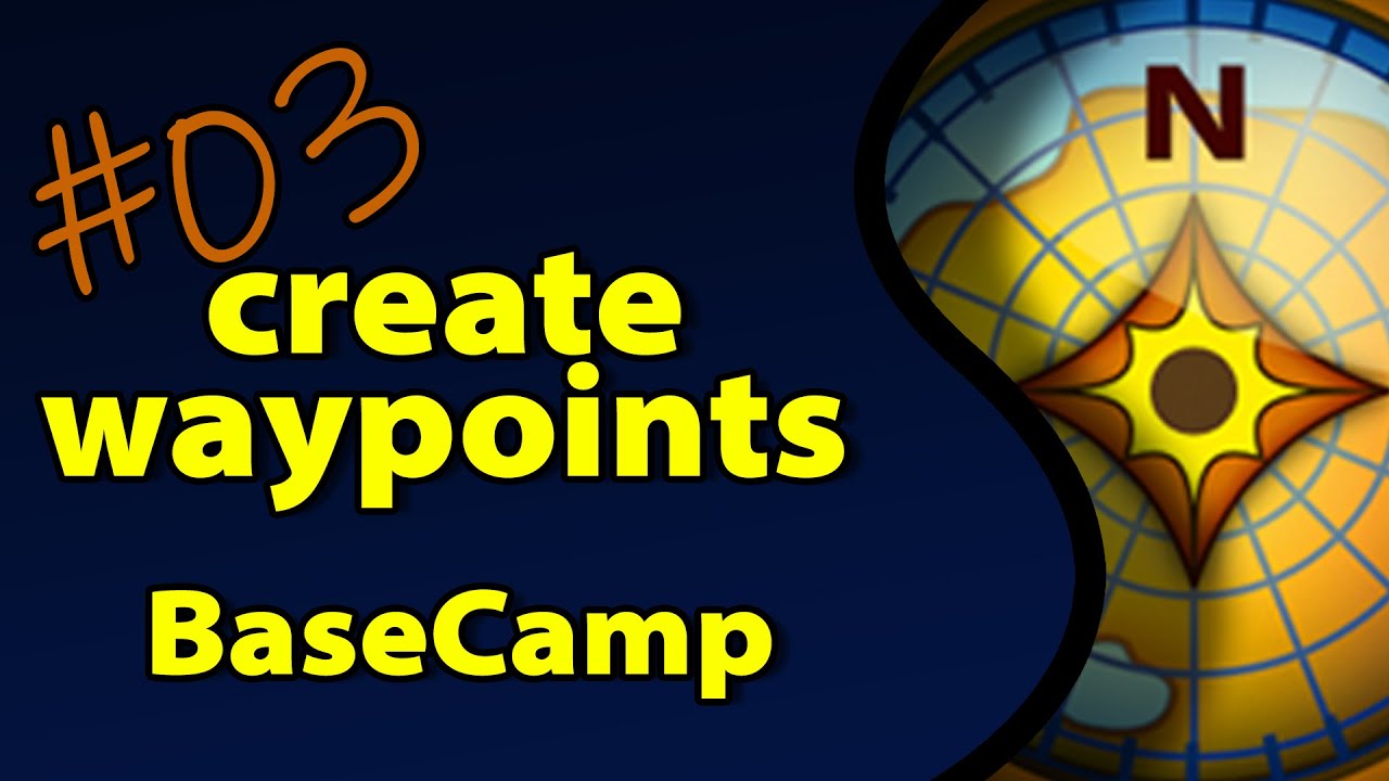 Garmin Base Camp 03 - How to create waypoints