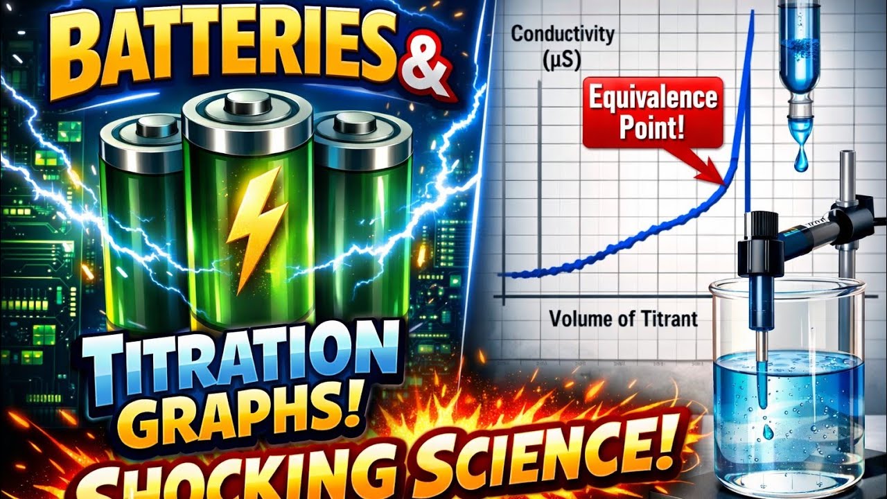 Battery's and conductimetric titration graphs 