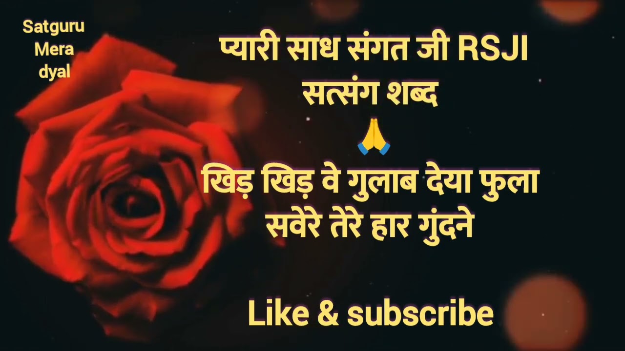 खिड़ खिड़ वे गुलाब देया फुला🌹(khid khid ve gulab deya fula) #radhaswami #satsang_bhajan #radhasoami 