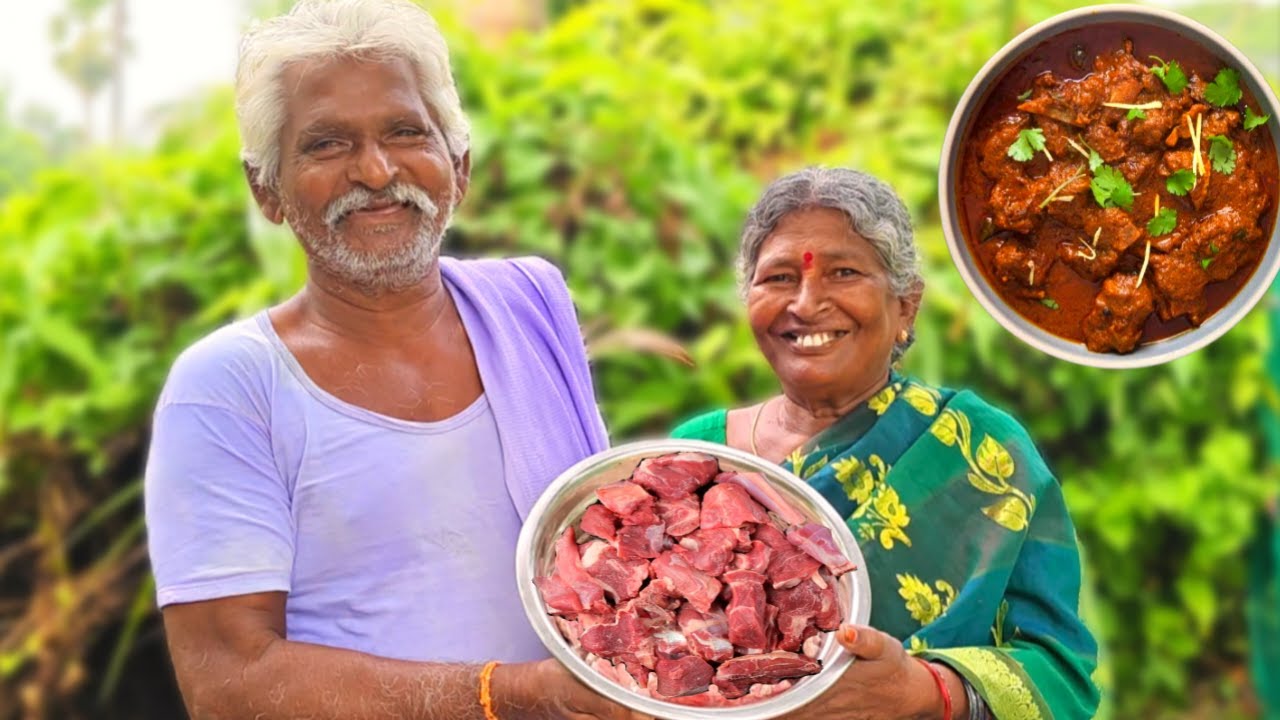 Village Style Mutton Curry Recipe | సింపుల్ & టేస్టీ మటన్ కూర | Cooking and Farming