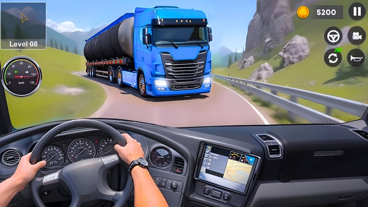 Oil Tanker Transport Driving - Heavy Cargo Transporter Truck Driver - Android Gameplay part - 8