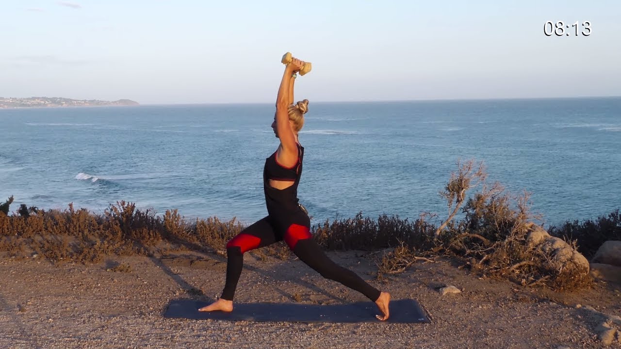 15 Min Yoga with Weights | Hybrid Yoga Poses for Strength