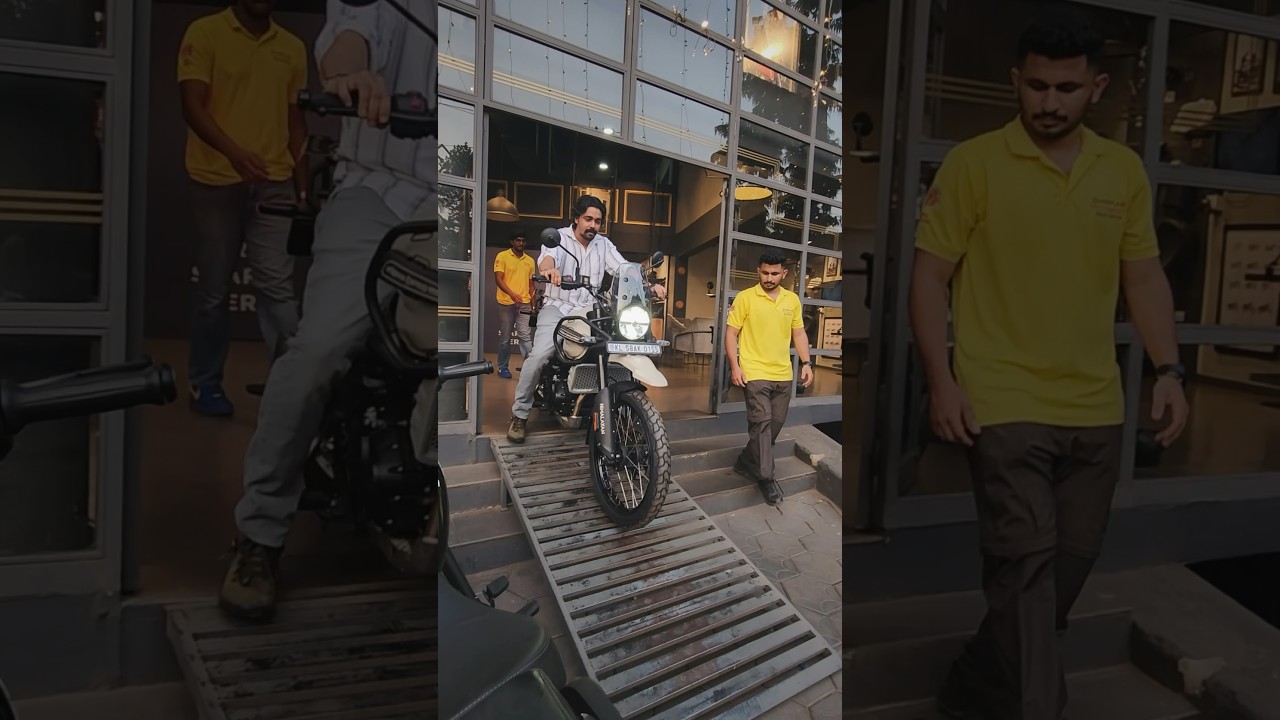 Taking Delivery of new Himalayan 450 kaza brown