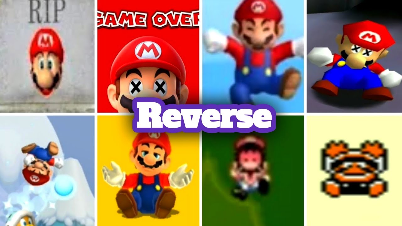Эволюция MARIO DEATH ANIMATION EVER и экраны окончания игры