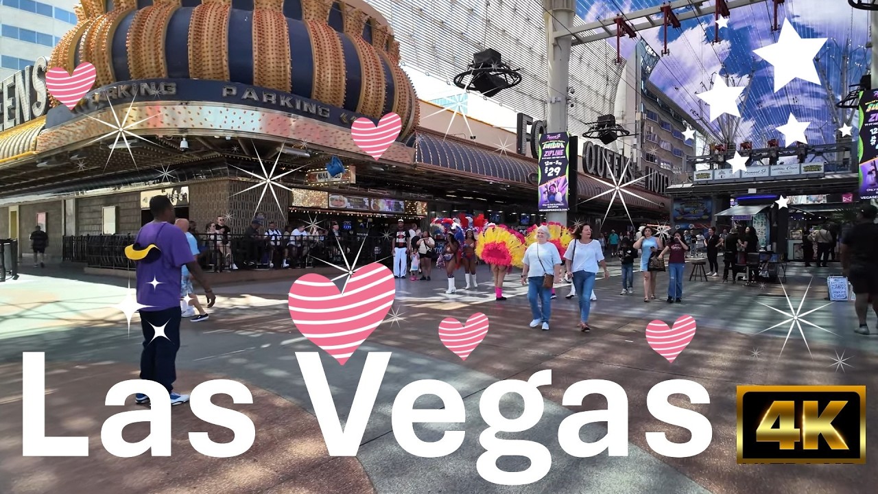 4K Las Vegas Walking Tour with Subtitles and Captions
