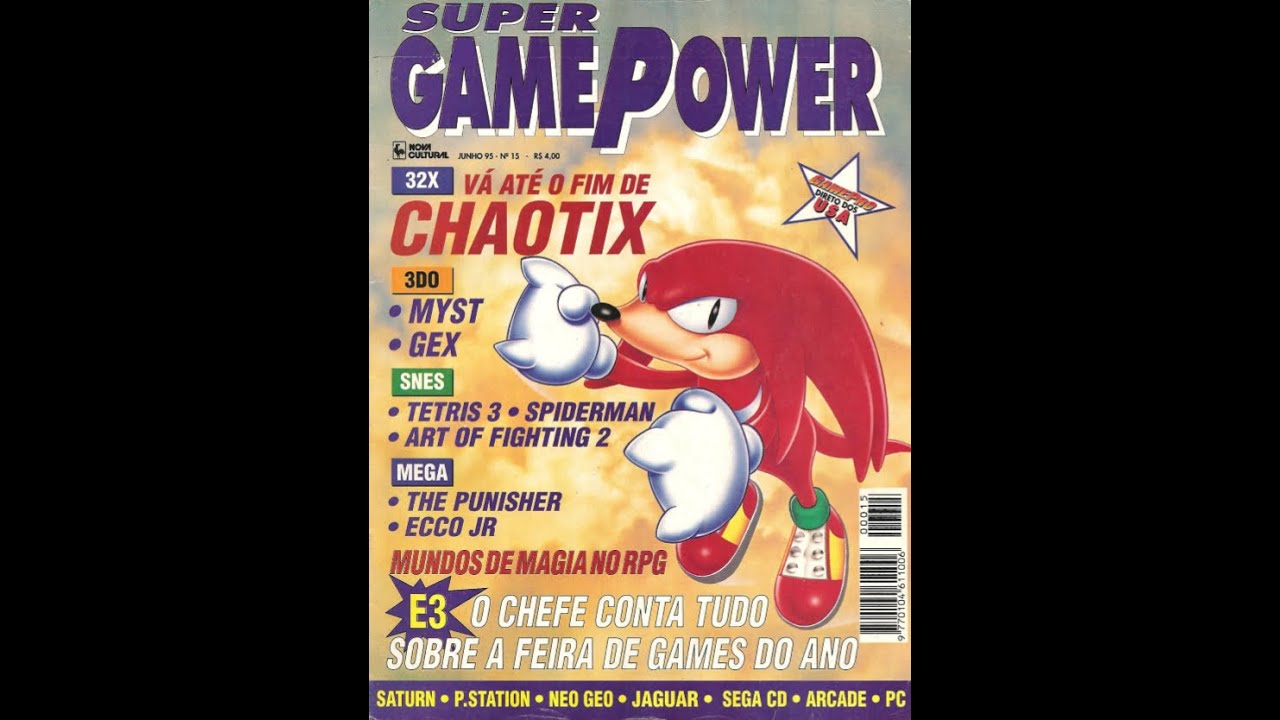 #15 Revista Super Game Power N.&ordm;15, edi&ccedil;&atilde;o junho de 1995.