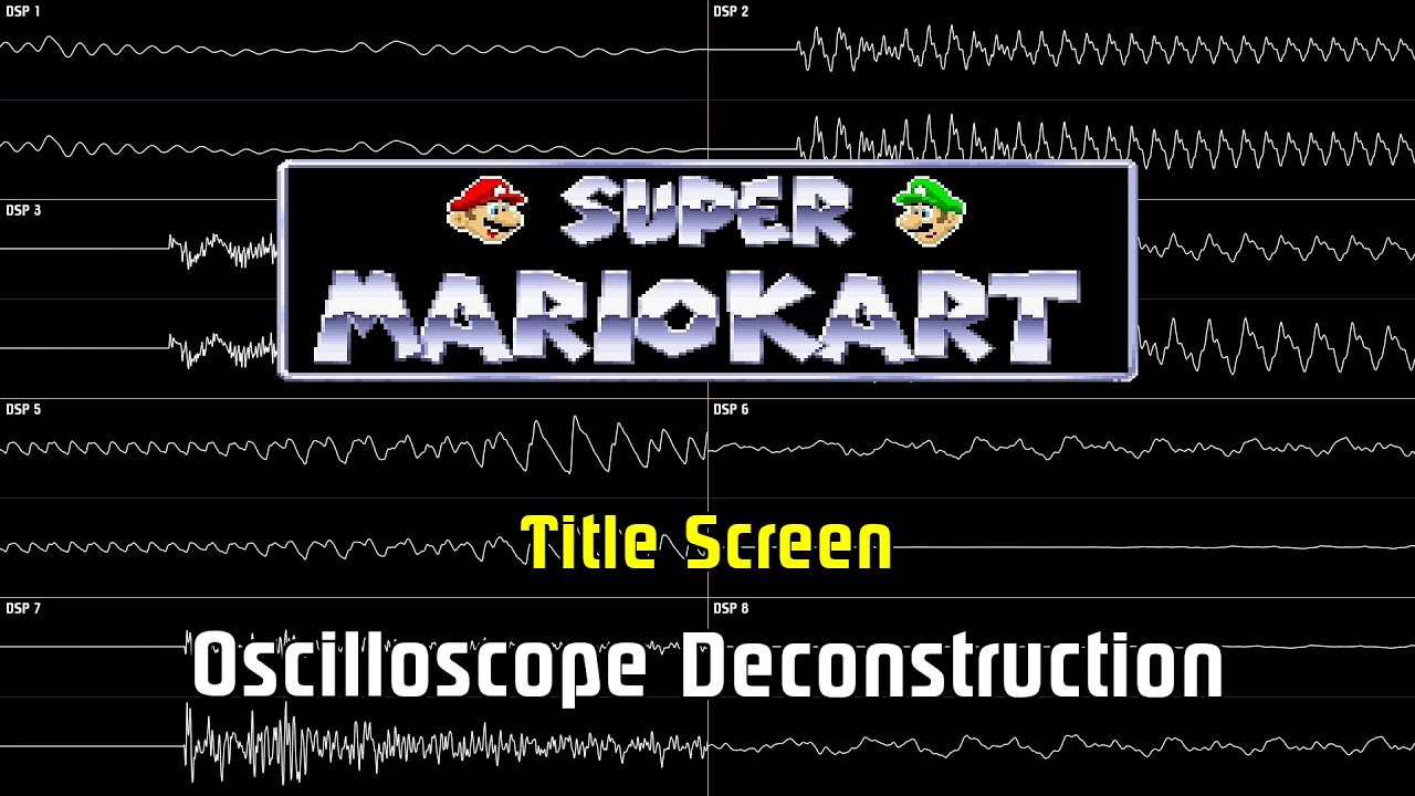 Super Mario Kart - Title Screen [Oscilloscope Deconstruction]
