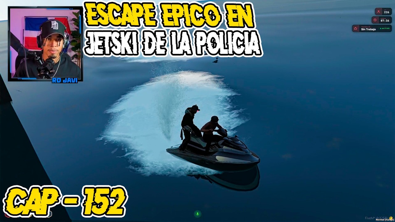 RDJavi: Escape Epico en JetSki de la Policia
