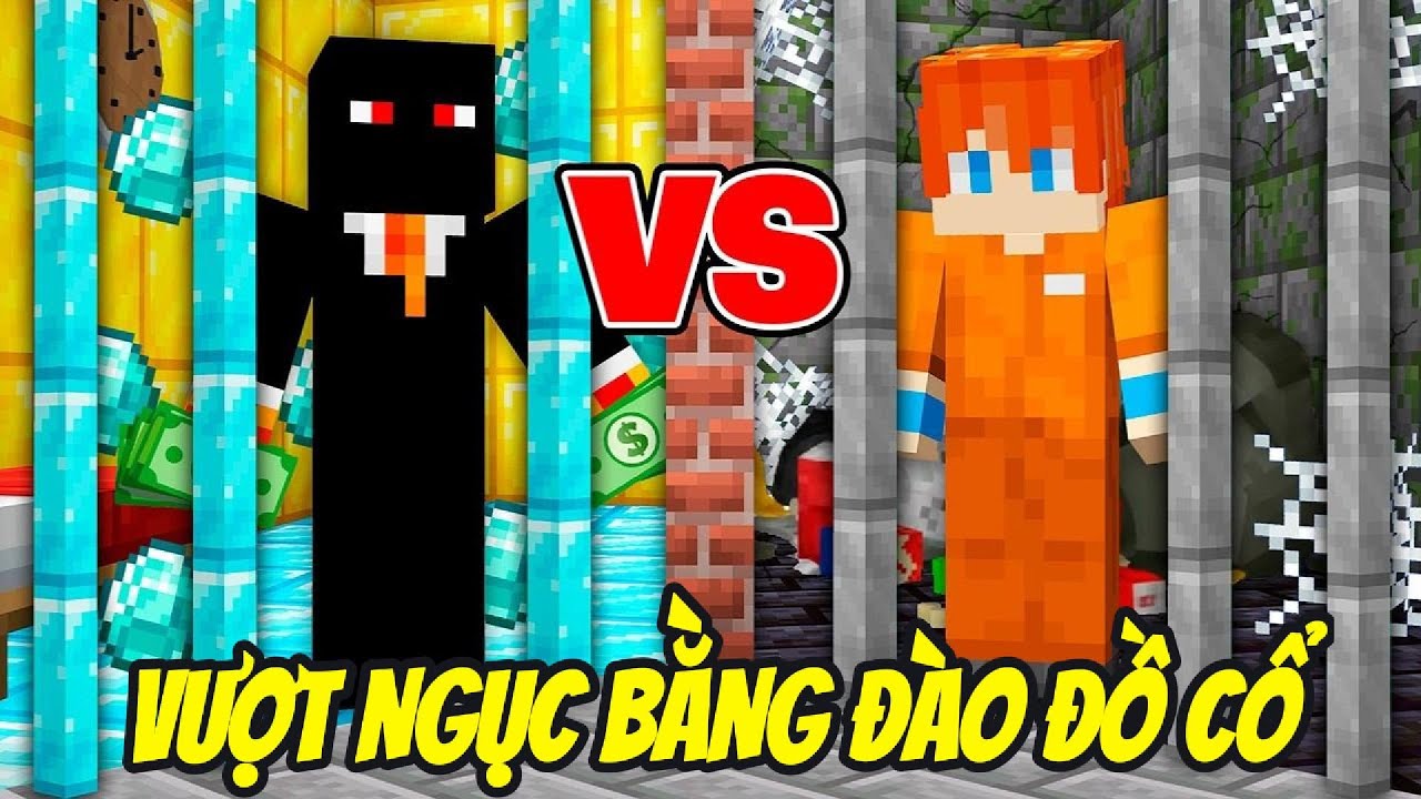 Thử Thách VƯỢT NGỤC BẰNG CÁCH ĐÀO ĐỒ CỔ TRẢ THÙ BẠN THÂN KHỐN NẠN Trong Minecraft Siêu Bất Ổn 🤣
