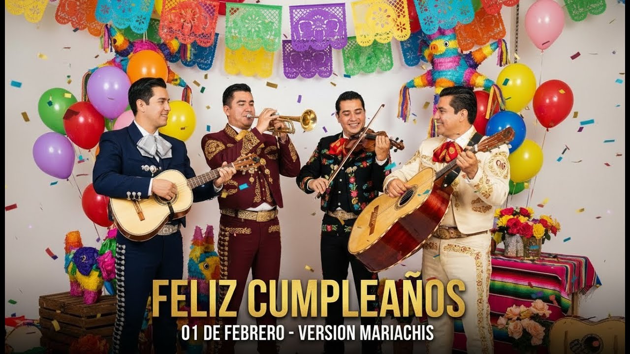 Feliz Cumpleaños 01 de Febrero - Canción de Feliz Cumpleaños para el 01 de Febrero | Mariachis