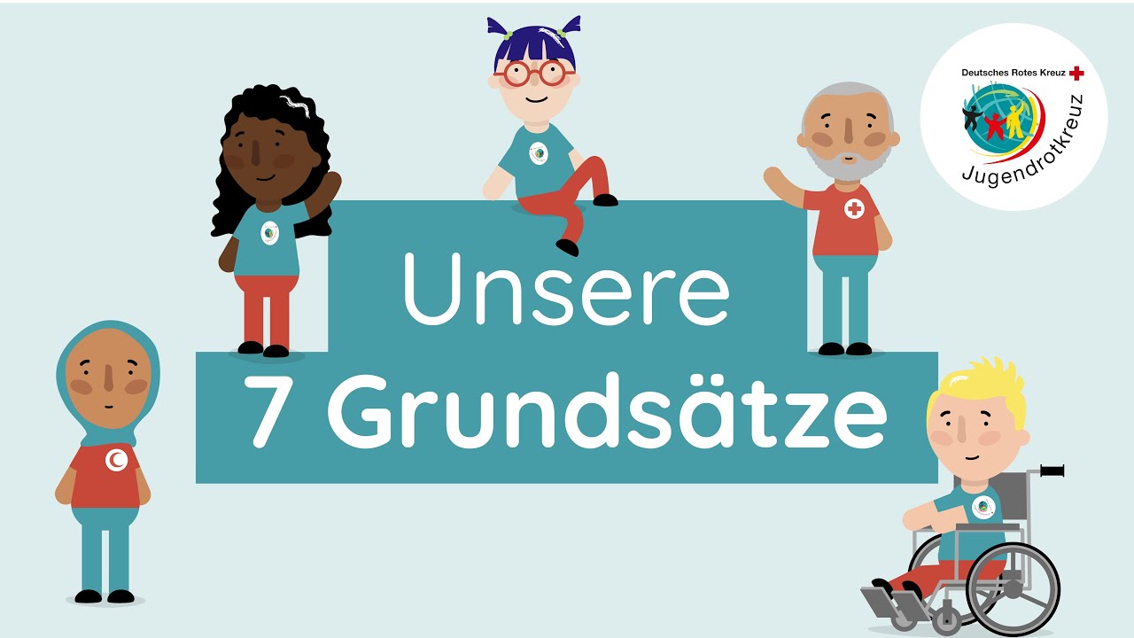 Die sieben Grundsätze des Deutschen Jugendrotkreuzes