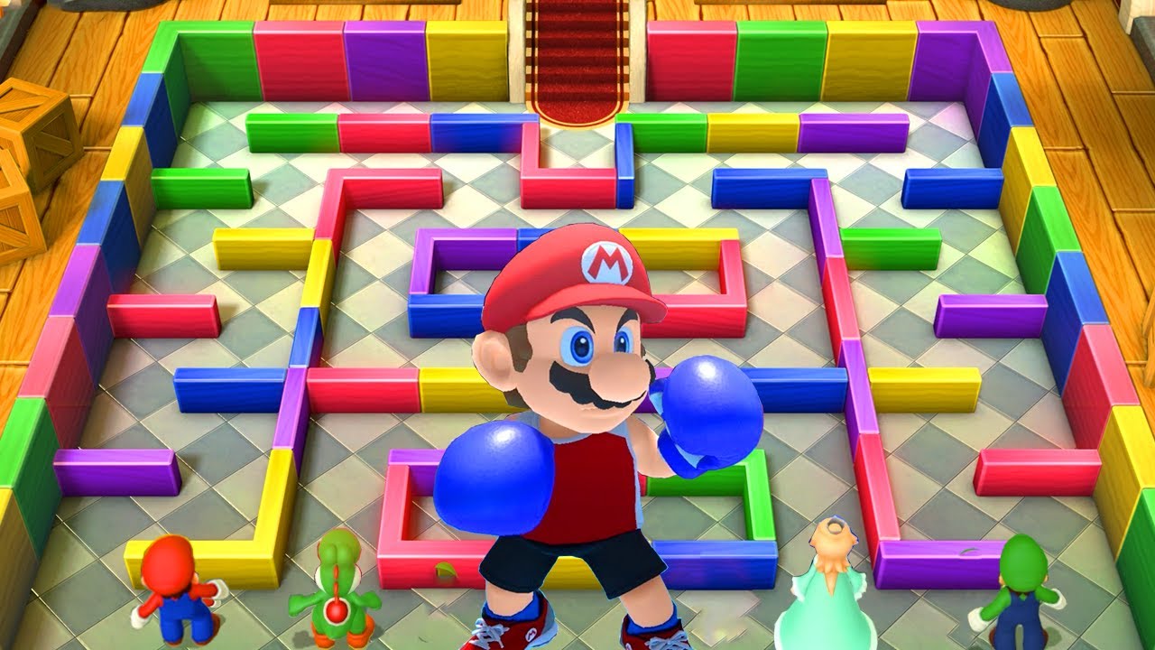 Mario Party 10 Wii U - Mario vs Yoshi vs Donkey Kong vs Rosalina