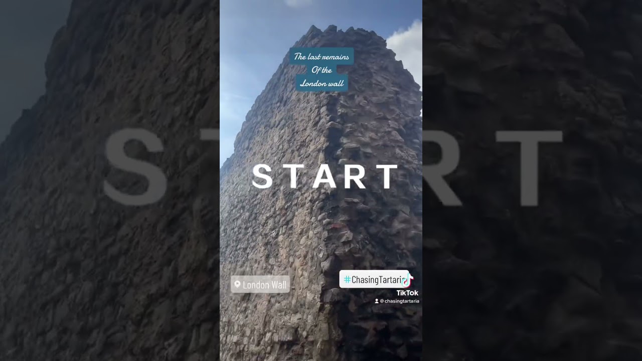 The last remains of the Roman London wall 