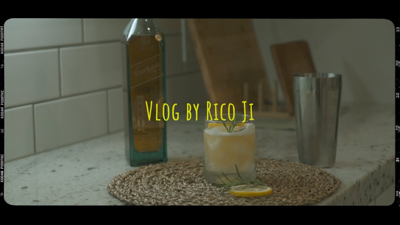 Rico Vlog.03 | Whisky Sour Recipe｜威士忌酸调酒｜微醺日记