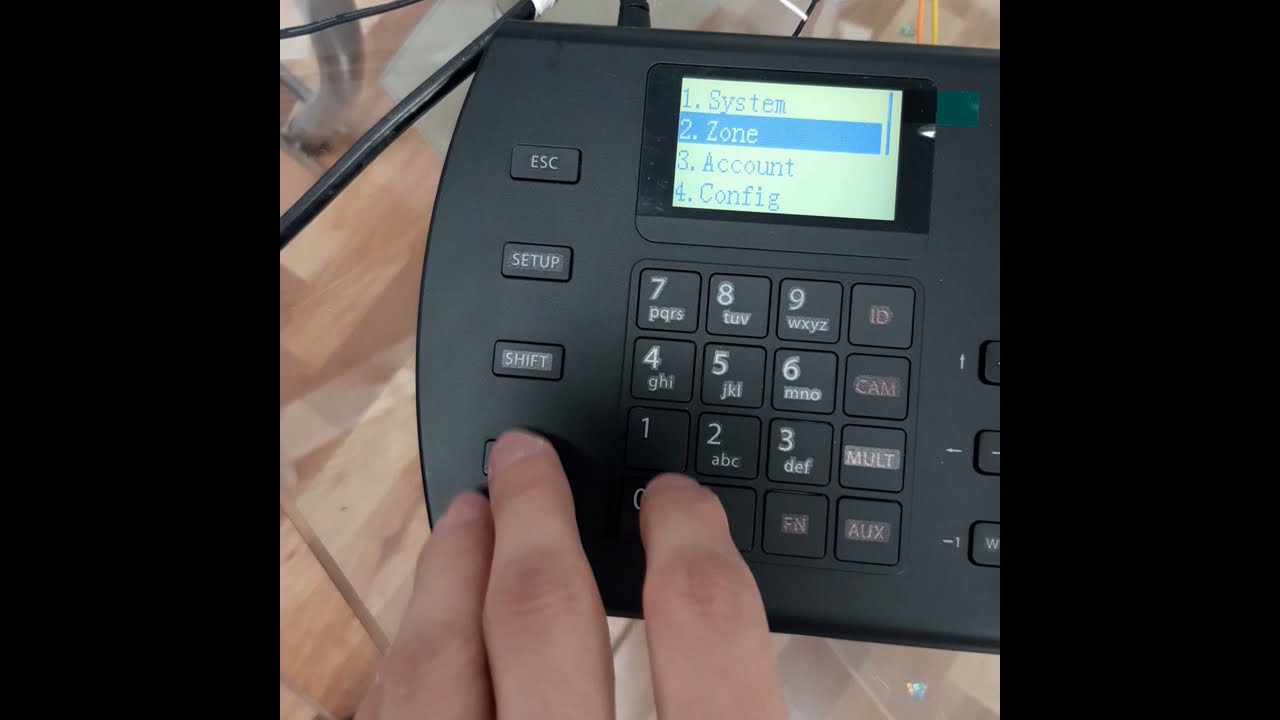 شبك NKB1000 مع كميرا analog ptz مباشرة باستخدام rs485