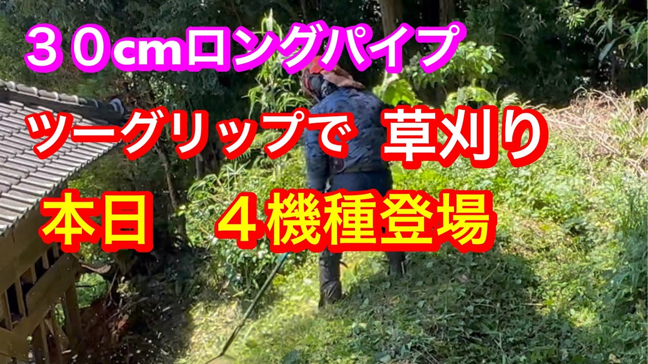 ３５３、ツーグリップ、３０cmロングパイプで草刈り　#草刈り