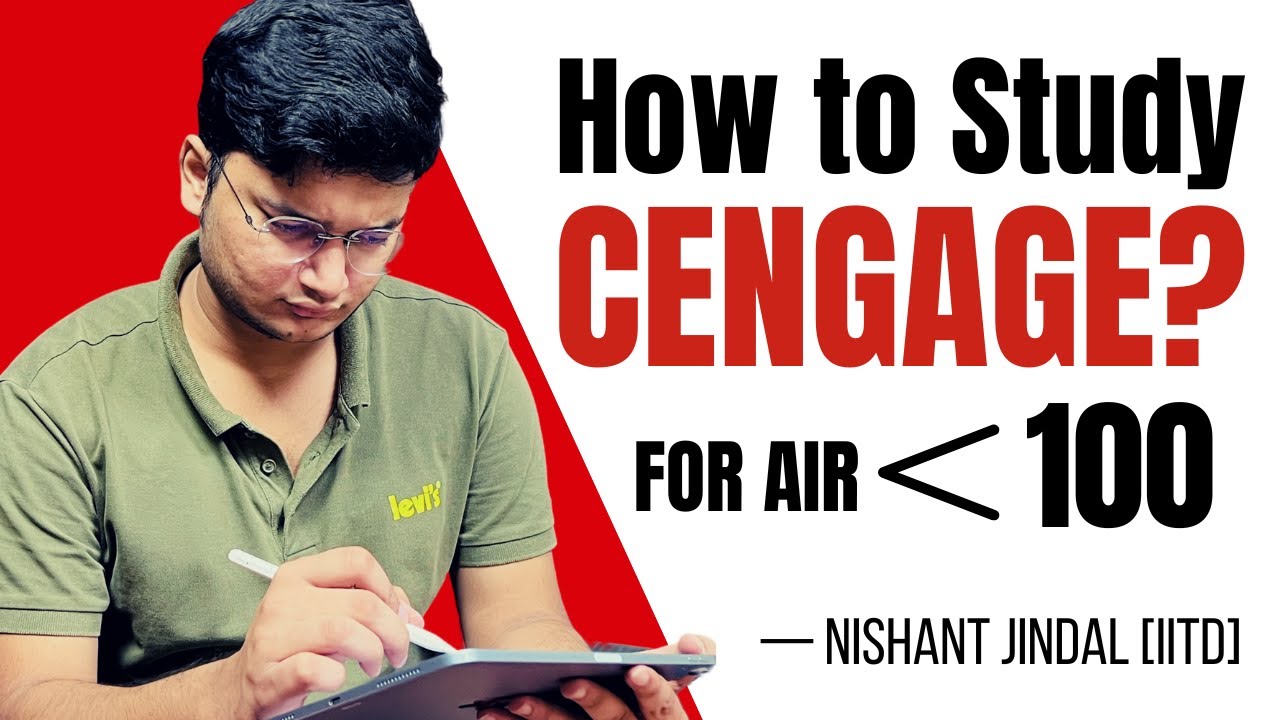 💯 How To Self-Study CENGAGE Maths? || JEE 2024