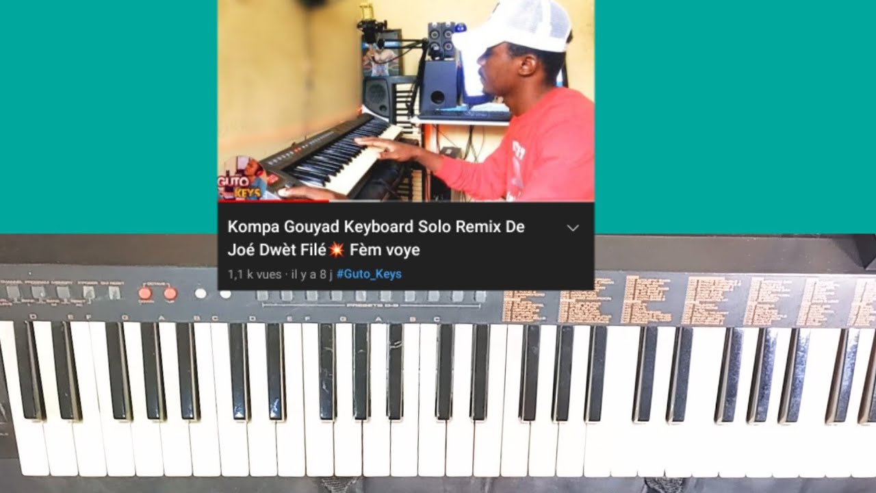 Kompa Gouyad Keyboard Solo Remix De Joé Dwèt Filé💥 Fèm voye  (Piano Tutoriel)