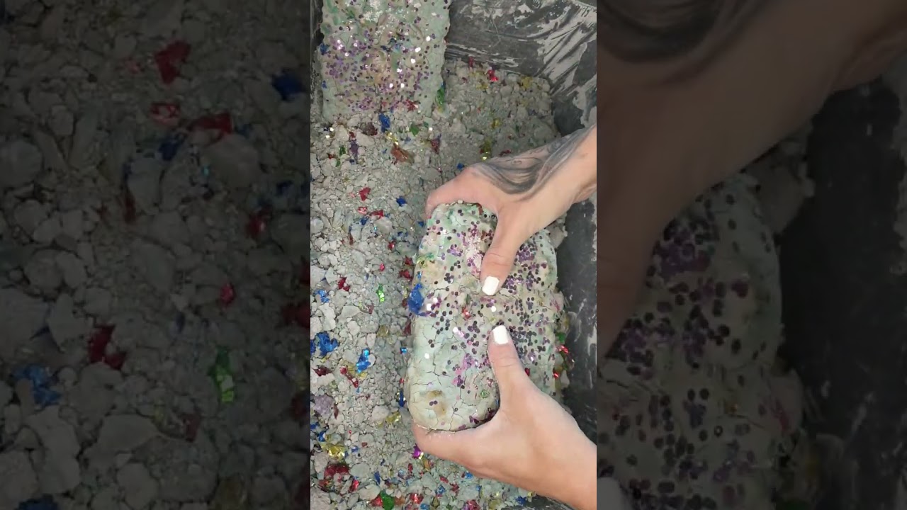 confetti Reforms +charcoal reforms with confetti paste #gymchalk #asmr #charcoal #confetti