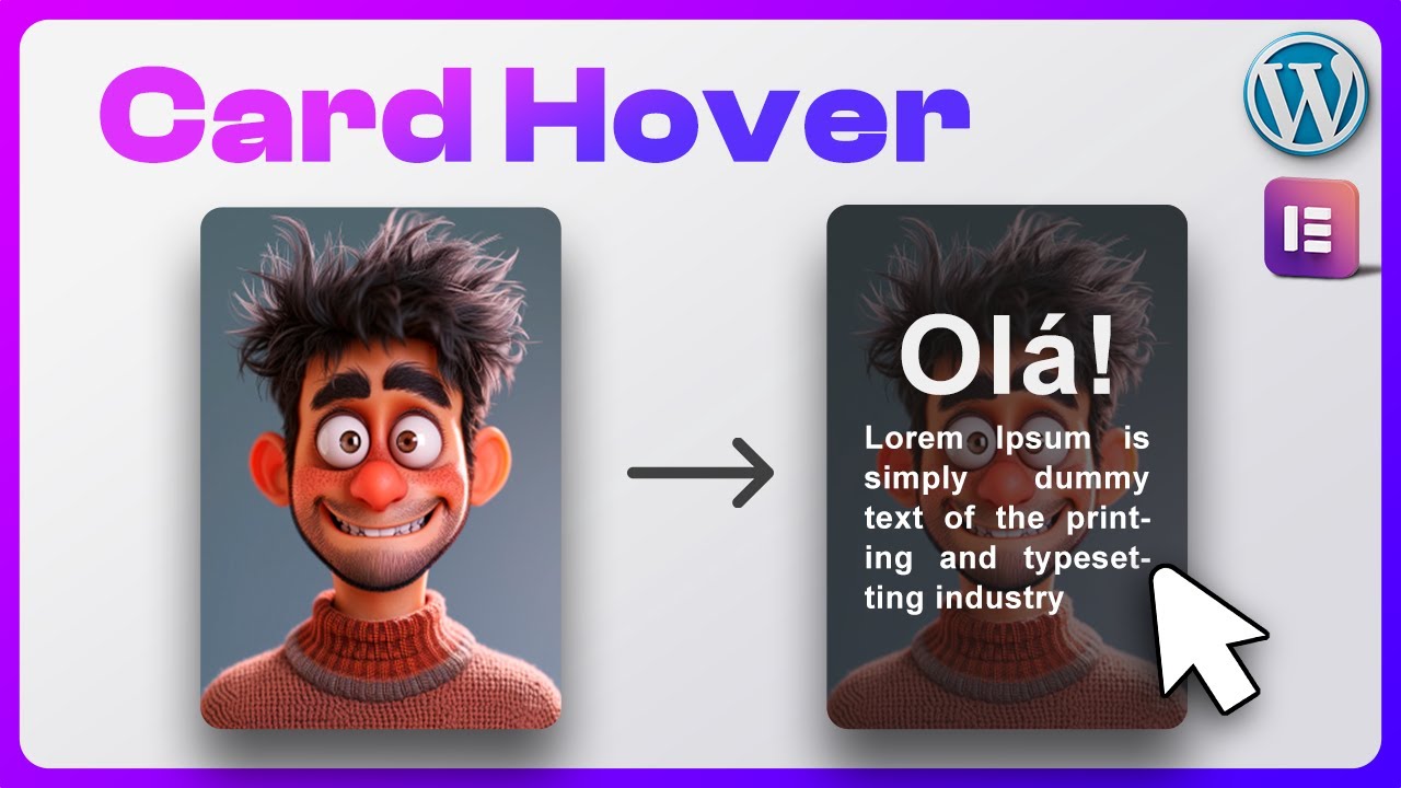 Card com Efeito Hover no Wordpress Elementor | Caixa de Imagem para Texto ao passar o Mouse