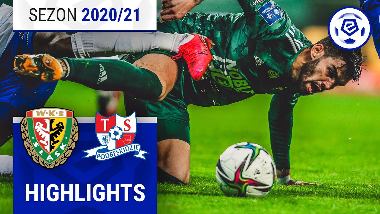 Śląsk Wrocław - Podbeskidzie Bielsko-Biała 4:3 | SKRÓT | Ekstraklasa 2020/21 | 26. Kolejka