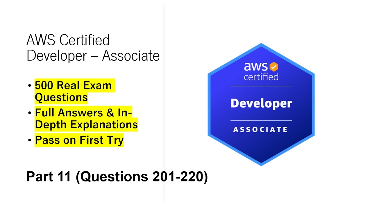 AWS Certified Developer - Associate (DVA-C02) | Real Exam Questions & Answers | Part 11 (Q201-220)