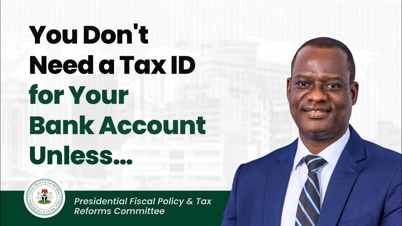 Идентификационный номер налогоплательщика (Tax ID) для банковского счета не требуется, за исключе...