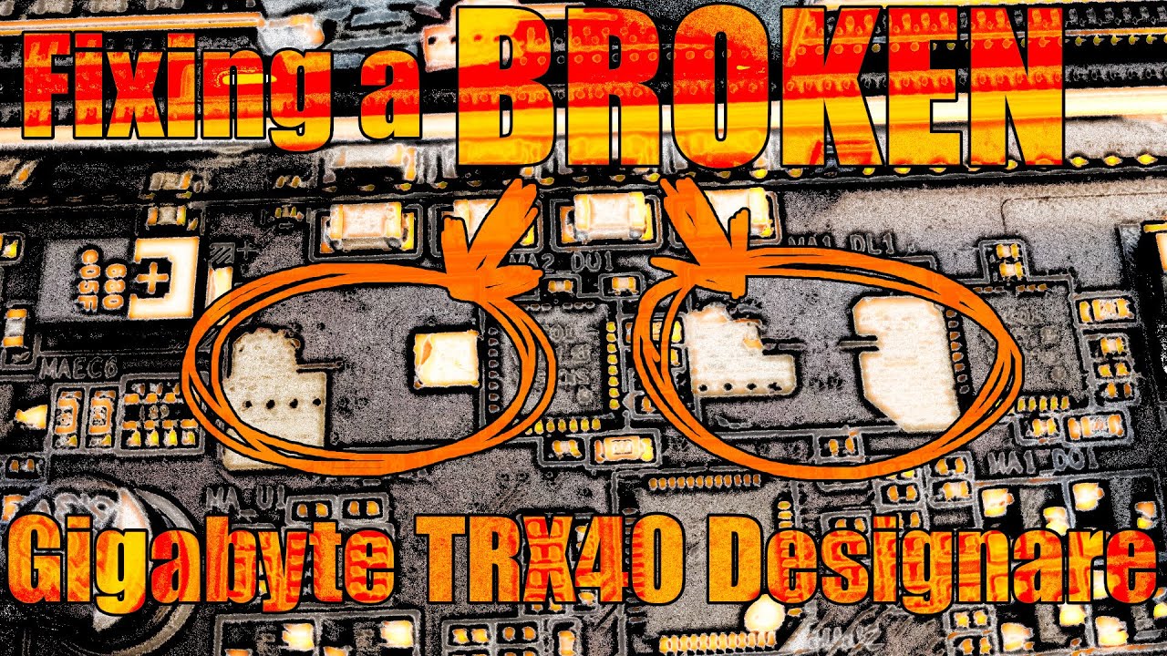 Hardware Necromancy: Gigabyte TRX40 Designare with broken inductors