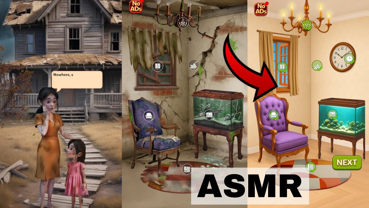 House Makeover : ASMR Cleaning | cleaning the Leaving room, Soda, Aquarium 