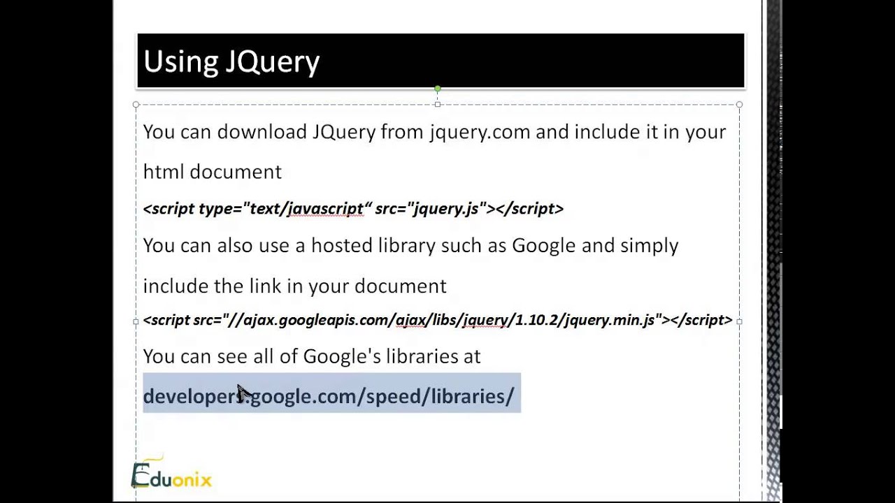 JQuery Fundamentals