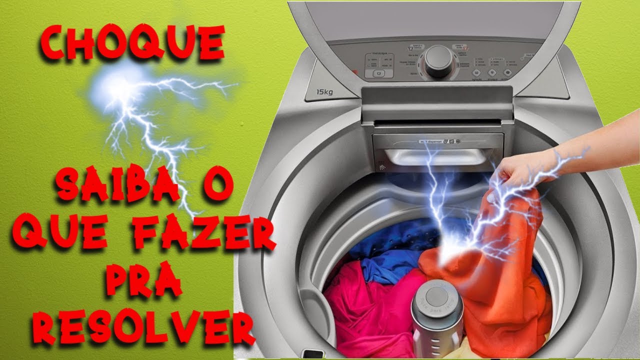 NÃO MORRA ELETROCUTADO NA MÁQUINA DE LAVAR. SAIBA PORQUÊ E O QUE VOCÊ DEVE FAZER PRA EVITAR.