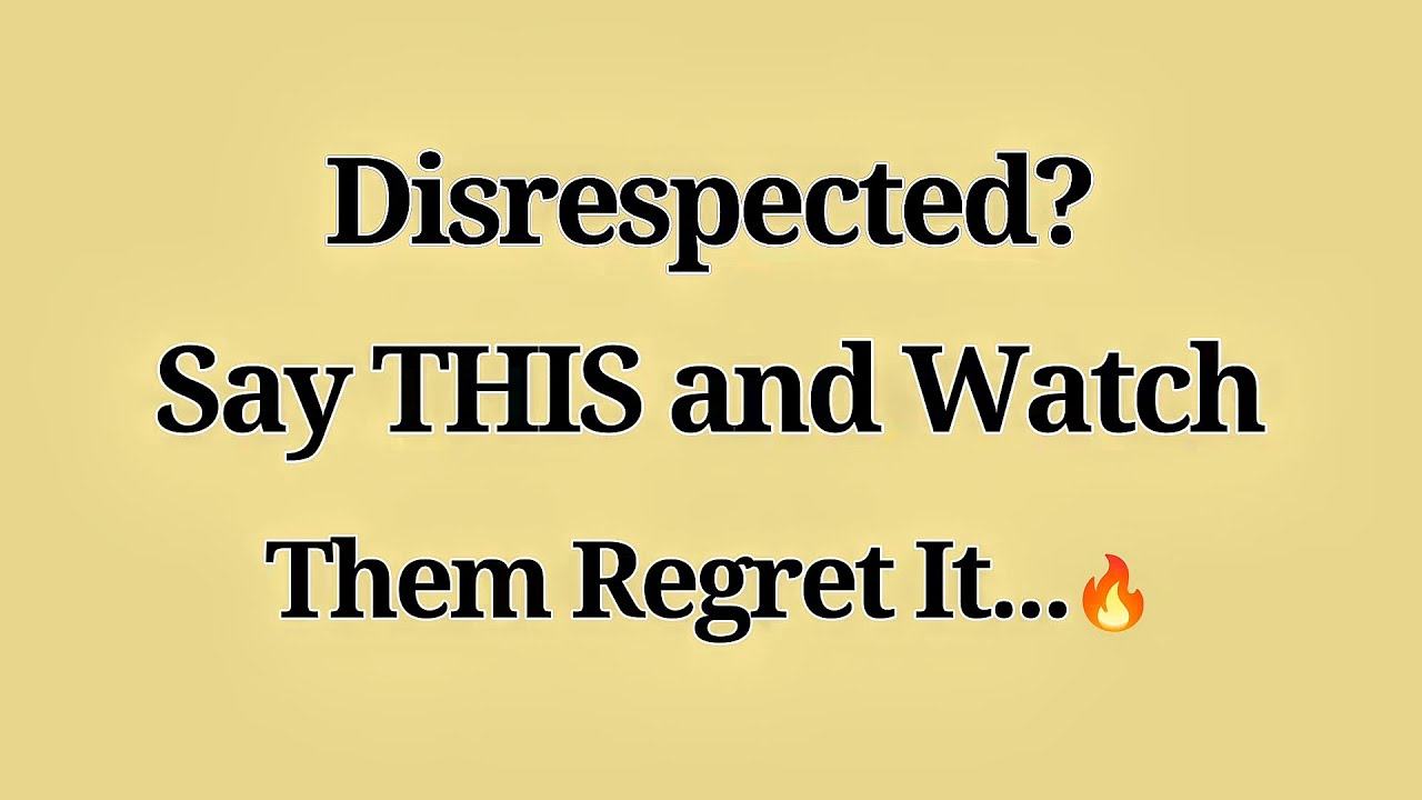 If a Rude Person Disrespects You, Say This To Make Them Regret It 😶‍🌫️🧠