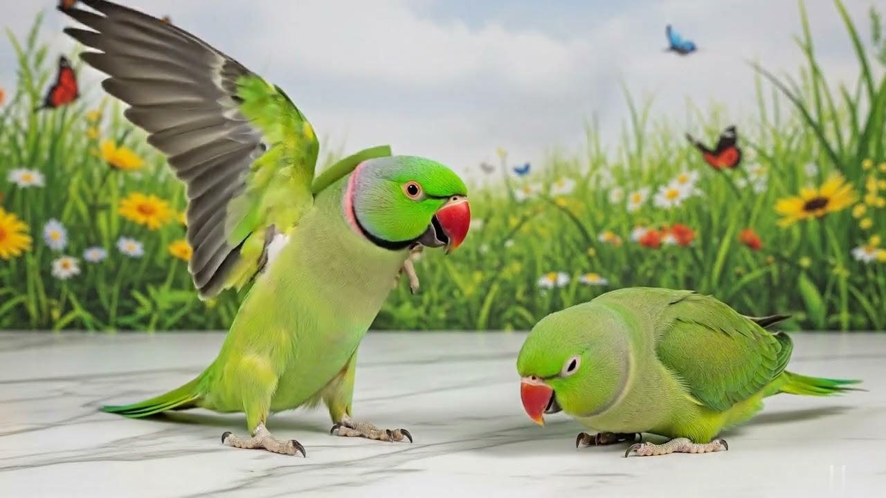 Indian Ringneck Talking Parrot Compilation | Real Talking Bird