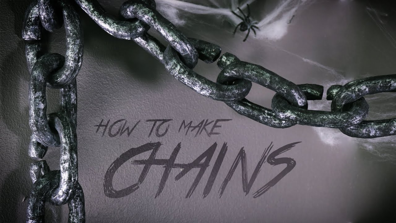 Fake Chains | How to make Faux Chains | DIY Halloween Decor and Props