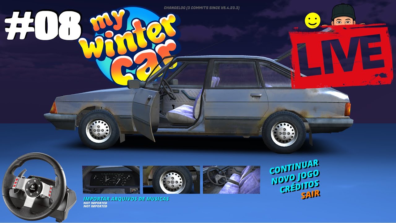 🔴 LIVE - Terminando de Montar o Carro  - My Winter Car #08