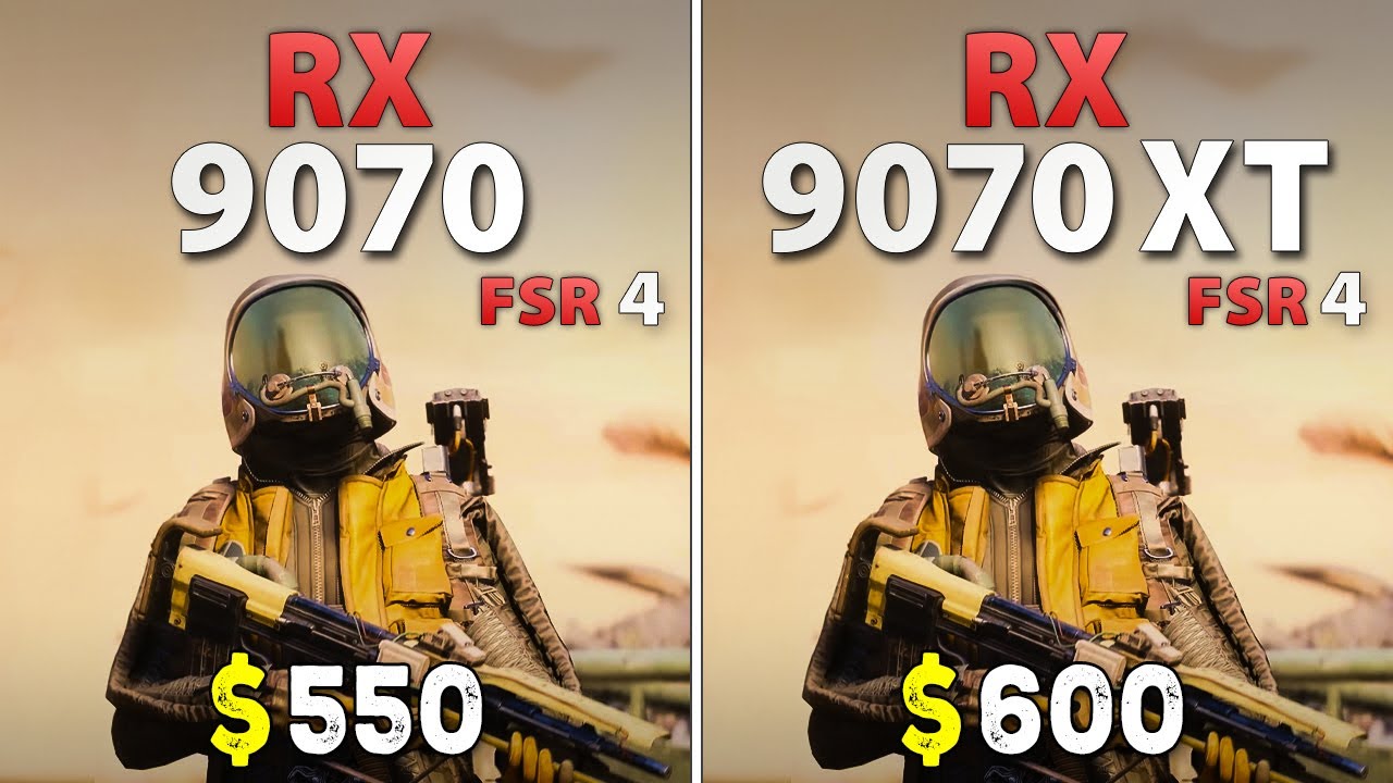 RX 9070 vs RX 9070 XT -  FSR 4 | Test in 11 Games, 1440p