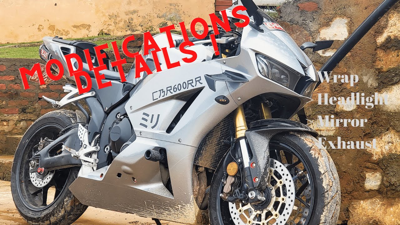 Modified CBR600RR😋│ Silver wrapped CBR600RR │ One Piece │😍😍😍