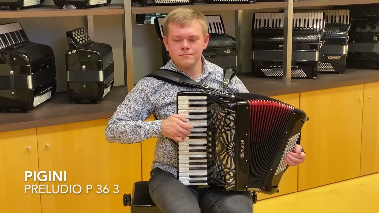 Pigini Preludio P36 3 Klangprobe Akkordeon/Accordion