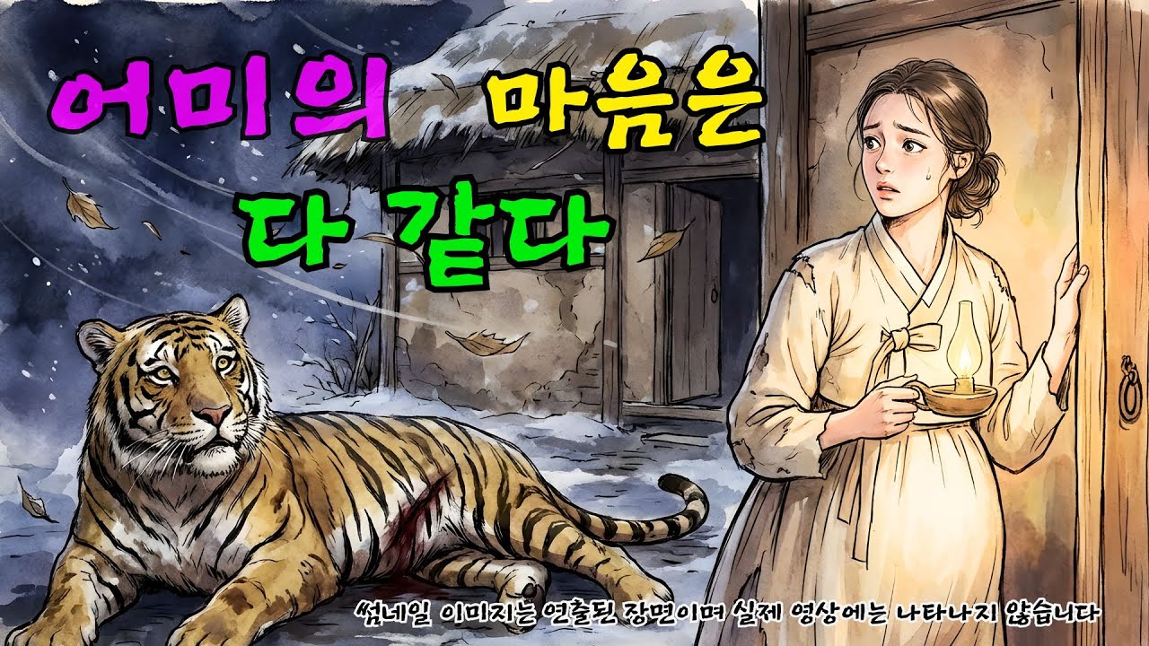 눈보라 치는 산골, 과부와 호랑이의 기묘한 동거와 목숨 건 은혜 갚는 감동 실화 ㅣ옛날이야기 ㅣ민담 ㅣ오디오북ㅣ전설ㅣ설화 ㅣ야담
