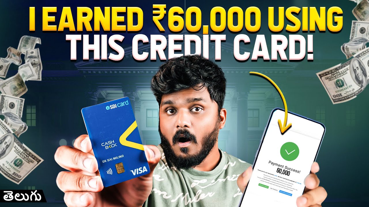 I Earned Rs 60,000 using Credit Card🤩 - SBI Cashback Card Long Term Review + Secret Tricks in Telugu