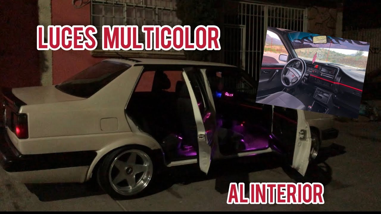 😍👌🏻Luces led MULTICOLOR, para el interior de mi JETTA MK2 y otros accesorios 👌🏻😍