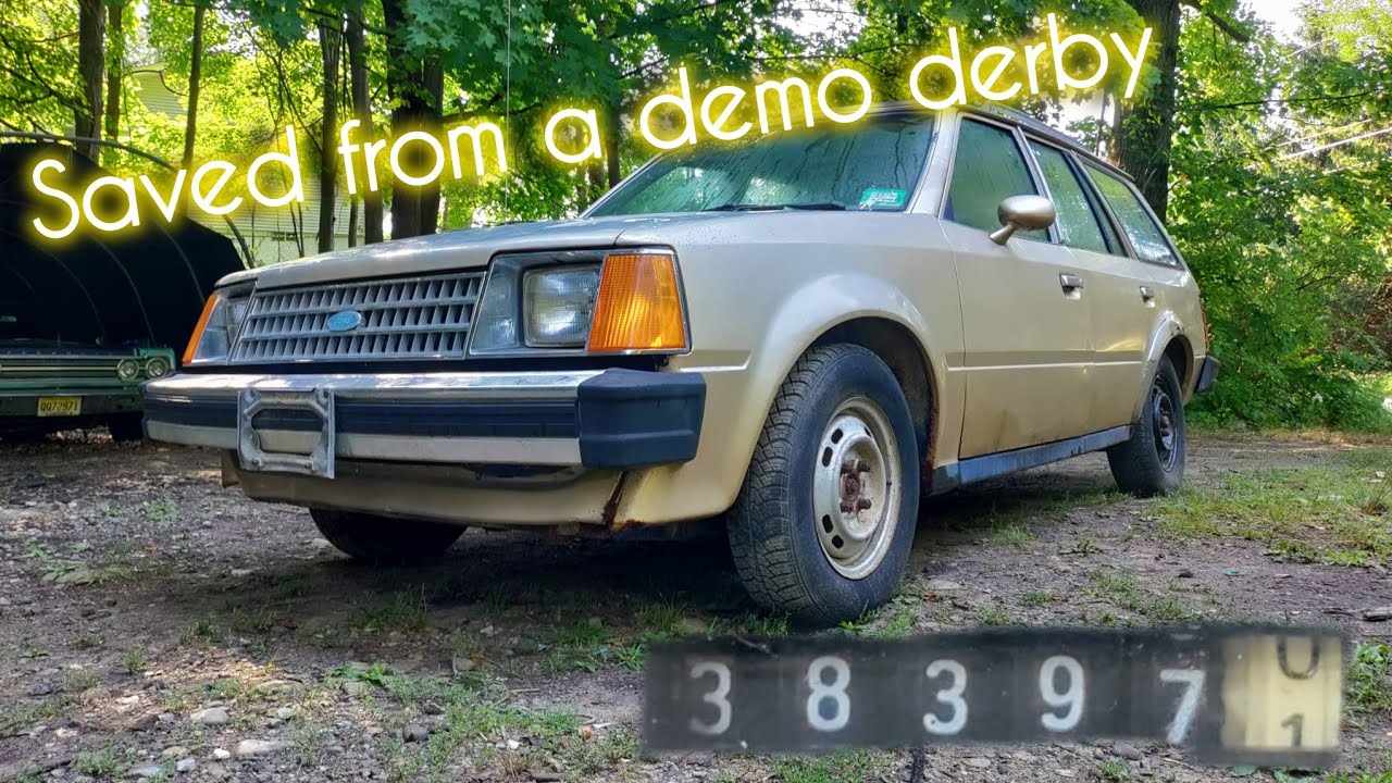 Original 38,000 mile 1985 Ford Escort Station Wagon saved from a demolition derby